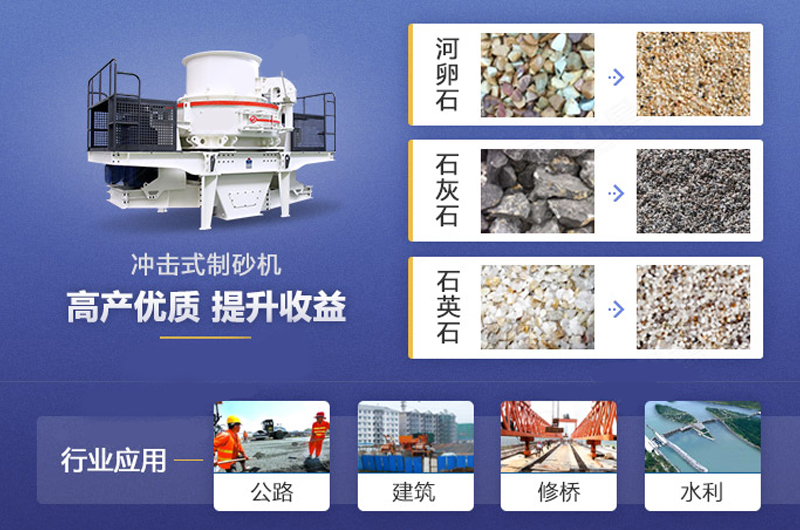 新型制砂機成品質(zhì)量好 應用范圍廣